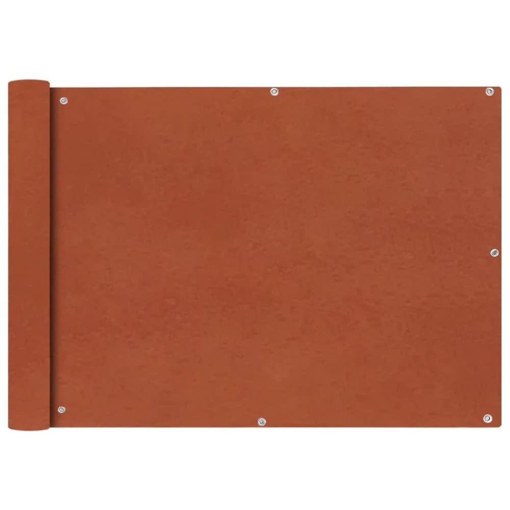 vidaXL Parvekkeen suoja Oxford-kangas 75x600 cm Terrakotta