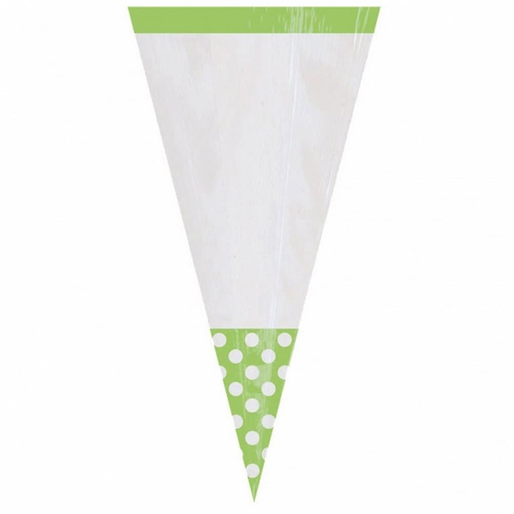 Amscan Cone Shaped Plastic Party Goodie Bags (Pack Of 10)