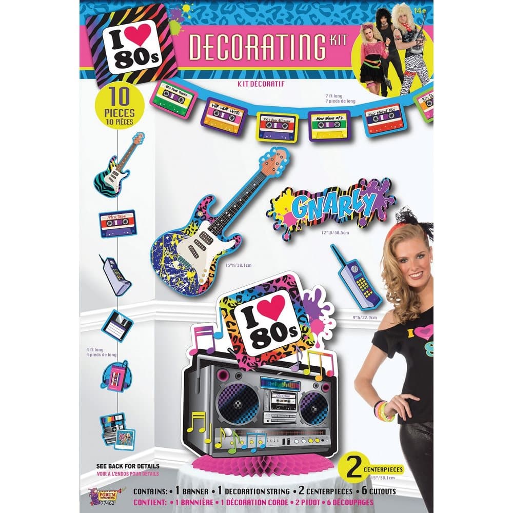 Bristol Novelty 80s Party Decorating Kit
