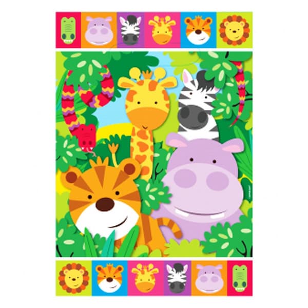 Amscan Jungle Friends bytteposer (pakke med 8) Multicoloured One Size