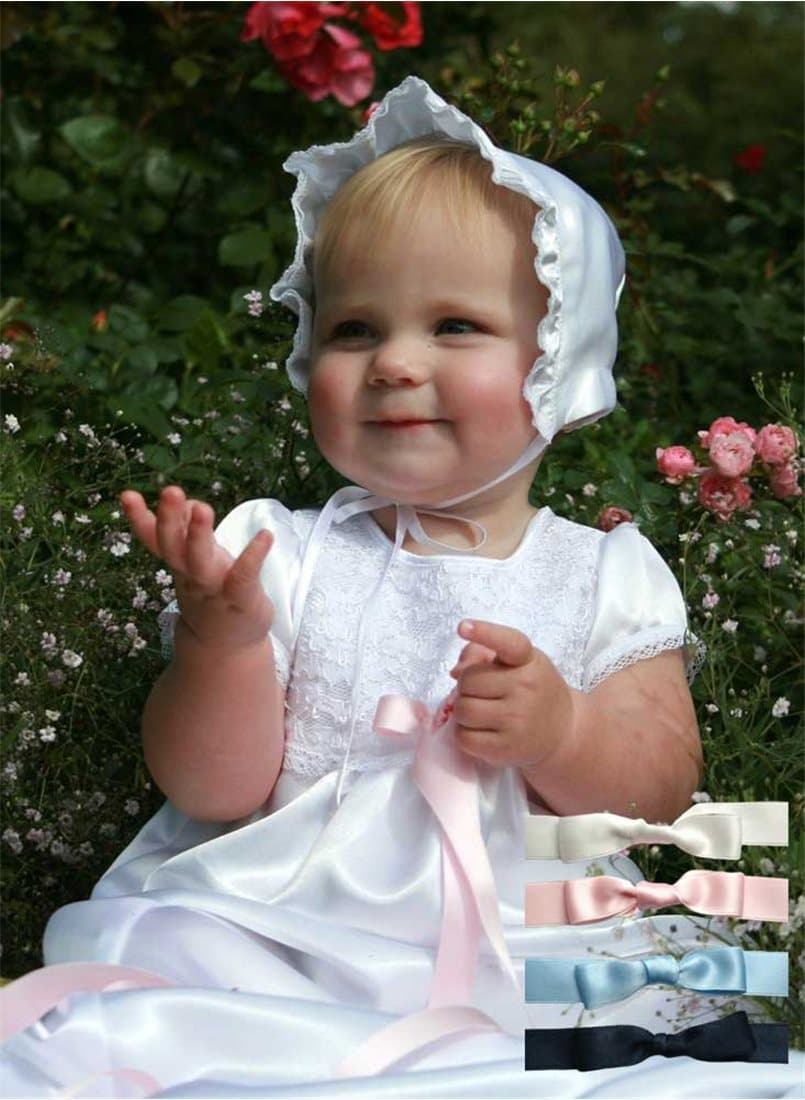 Christening gown from Grace of Sweden in optic white satin