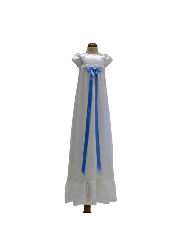 Christening gown - Grace of Sweden, 10 choices of  bow, Rose decoration