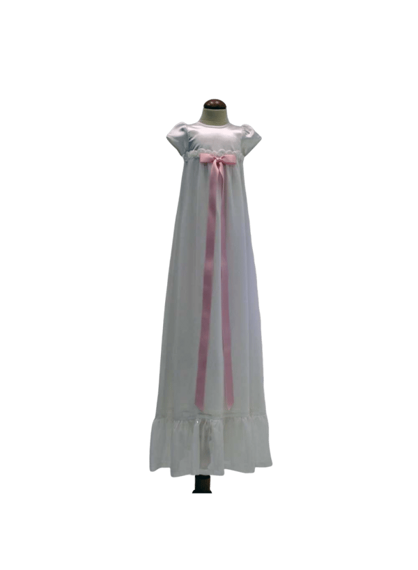 Christening gown - Grace of Sweden, 10 choices of  bow, Rose decoration