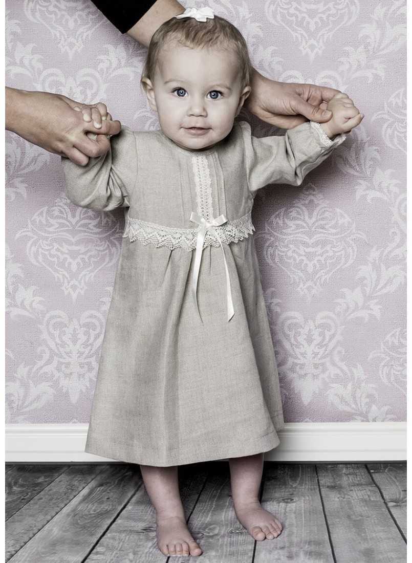 Special occasions linen with long sleeves and bow