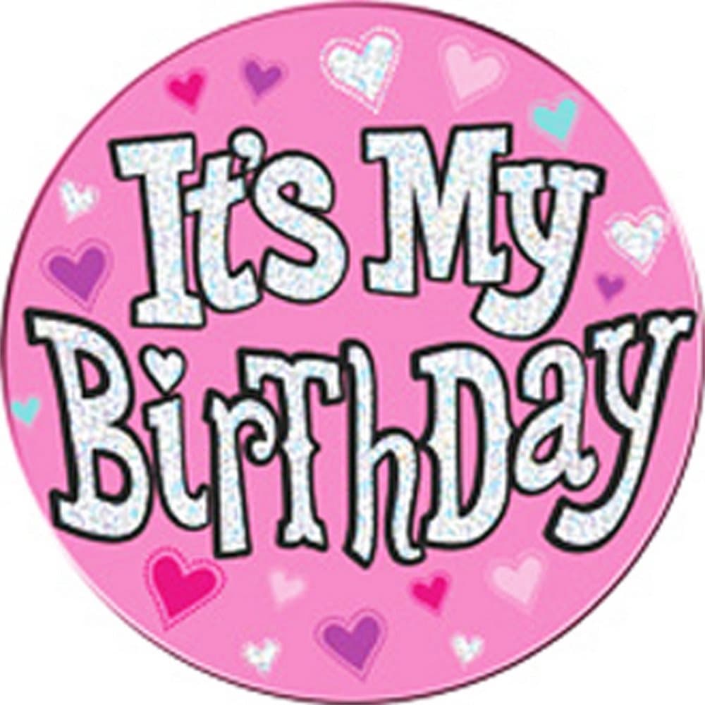 Expression Factory Its My Birthday Pink Giant Badge
