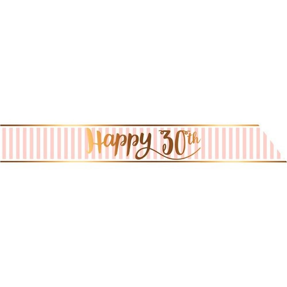 Creative Party Pink Chic 30th Birthday Sash