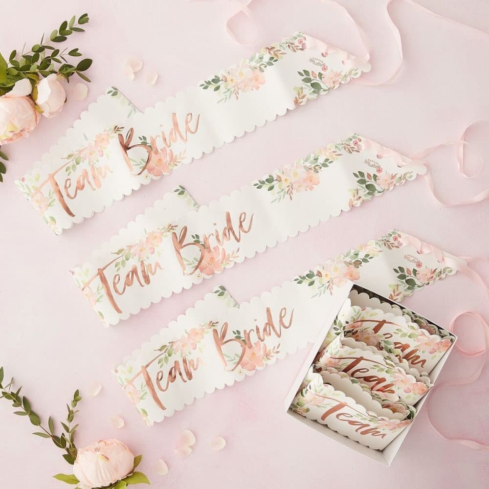 Sash 6-pack - Team Bride