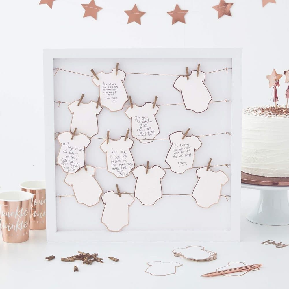Gästbokstavla Gästbok Babybodys - Twinkle Twinkle