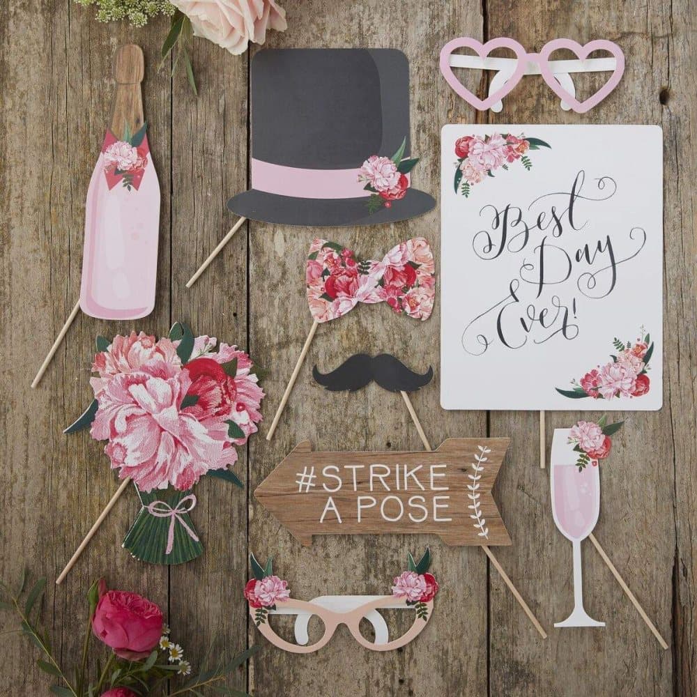 Photo Booth Props - Boho Bröllop