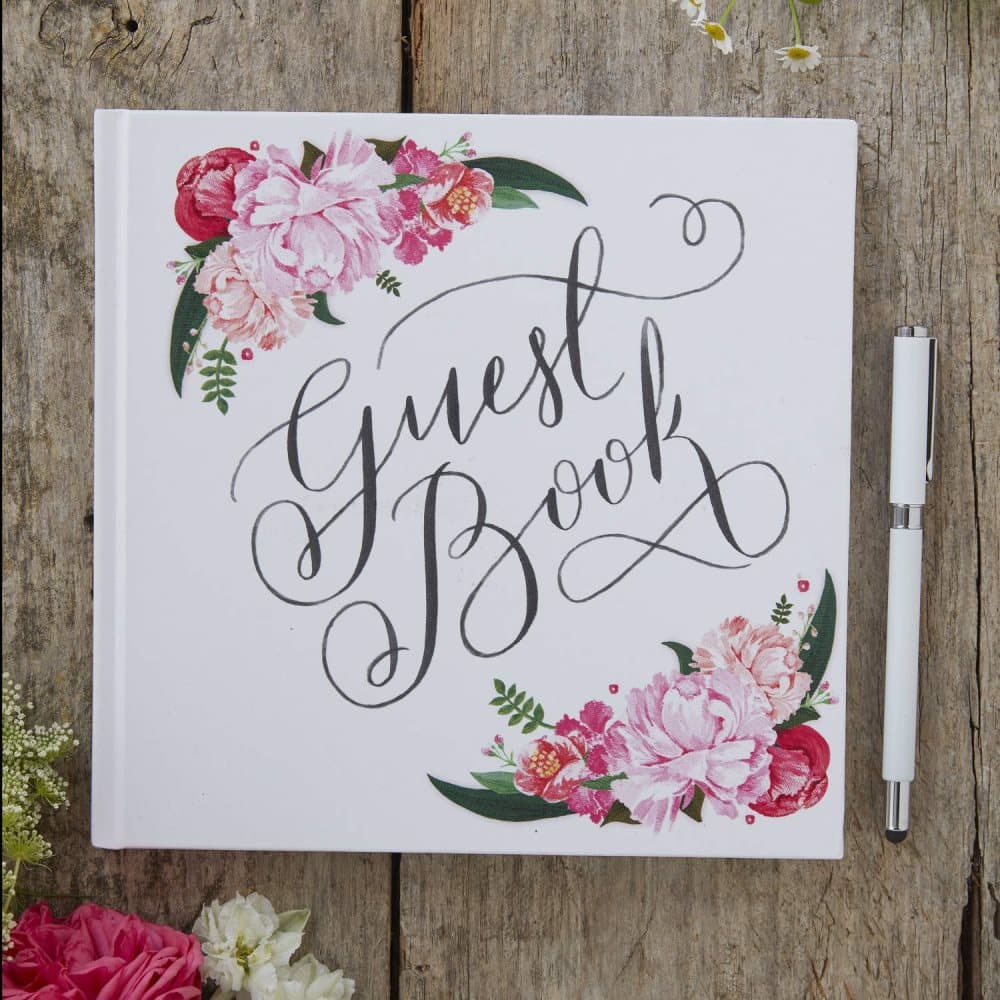 Gästbok Blommig - Boho