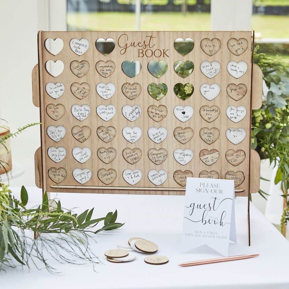 Gästbok - 4 i rad - Botanical Wedding