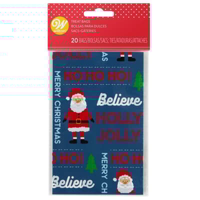 Wilton Mini Treat Bags Ho Ho Ho pk/20