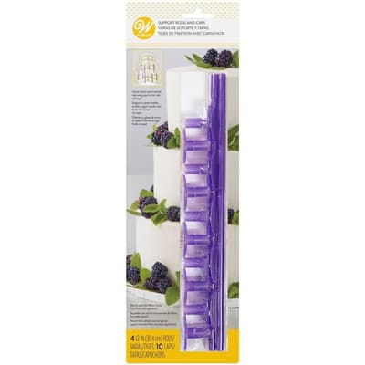 Wilton Plastic Support Rods and Caps pk/14