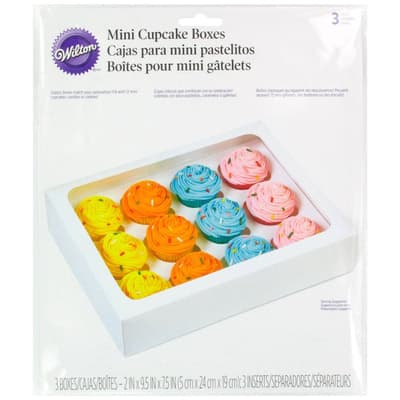 Wilton Cupcake Box Mini White pk/3
