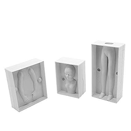 Människokropp 3D Tjej Gjutform Form