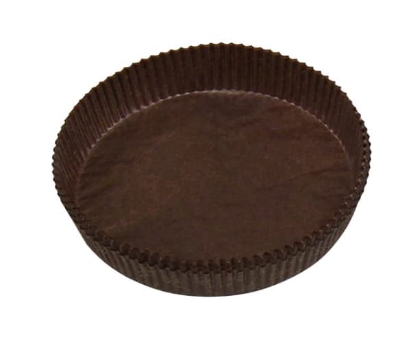 Bageform nr.200 pergament brun Ø145x30mm mazarin 1000stk/pk - (1000 stk.)