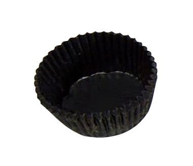 Kagekapsel nr. 10A pergament brun m/guld 50x25mm 2000stk/pak - (2000 stk.)