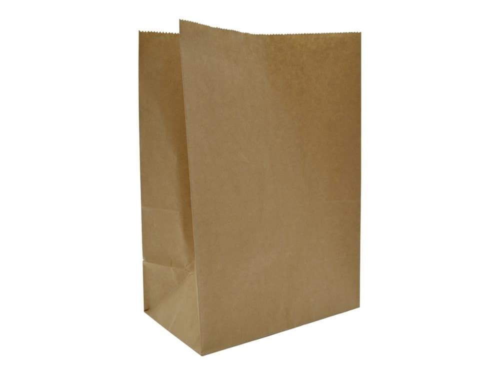 Papirspose 180/110x265mm brun 60g sos nr 3 500stk/pak - (500 stk.)