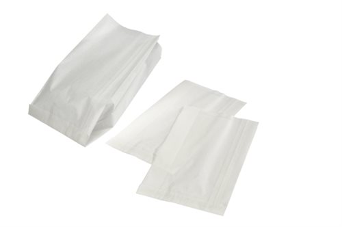 Bild av Bagerpose 10kg m/sidefals hvid 310/90x535mm 250stk/pak - (250 stk.)