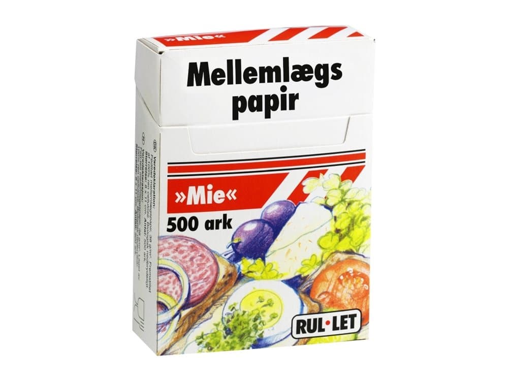Mellemlægspapir lille 11x8cm 500stk/pak - (500 stk.)