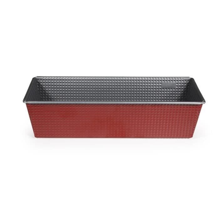 IMF Rioja fejlfri kageform - 26 x 11 x 8 cm - rød og grå