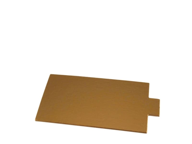 Kagepap guld m/øre 95x56mm 200stk/pak - (200 stk.)