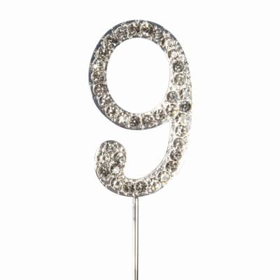 Cake Star Cake Topper Diamante Number 9