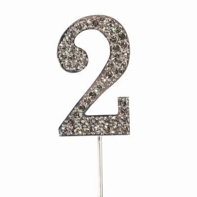 Cake Star Cake Topper Diamante Number 2