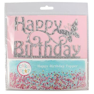 Cake Star Cake Topper Happy Birthday