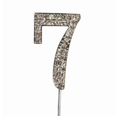 Cake Star Cake Topper Diamante Number 7