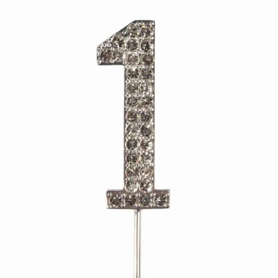 Cake Star Cake Topper Diamante Number 1