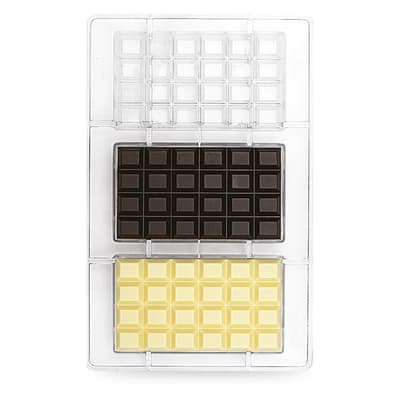 Stor Chokladkaka Pralinform Polykarborat 3 st Chokladform - Decora