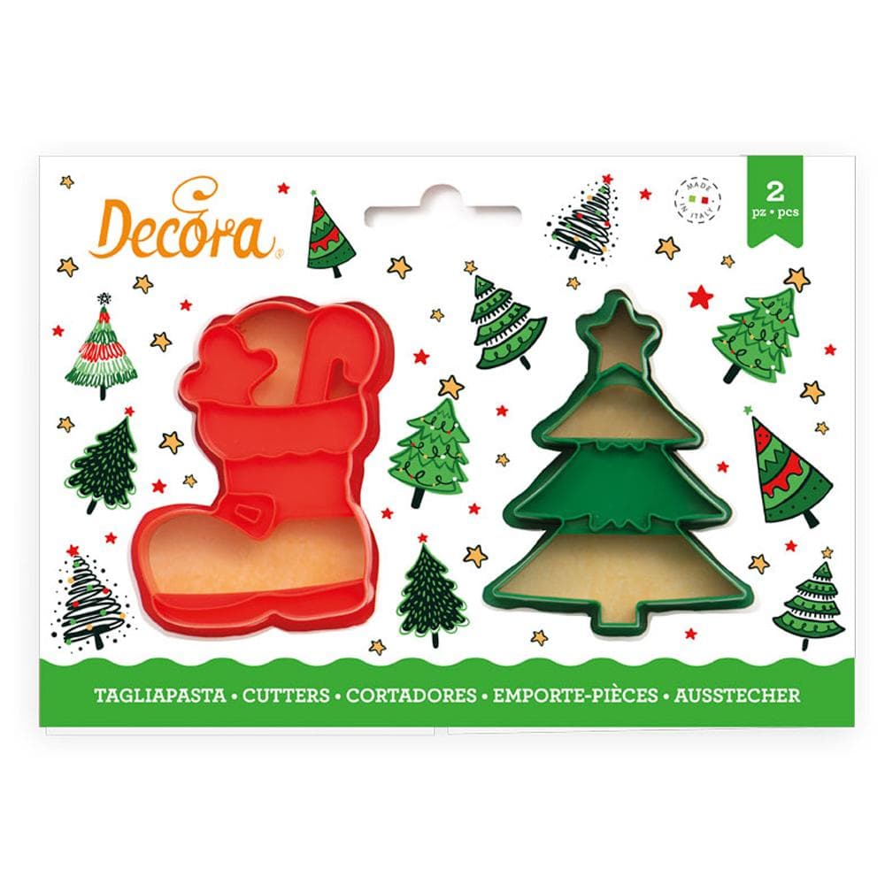 Julgran & Stöver Jul Utstickare Kakmått 2-Pack - Decora