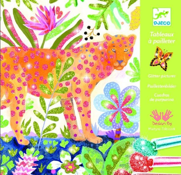 Målarkit Glitter Sandbilder Glitterbilder Glitter Tropico- Djeco