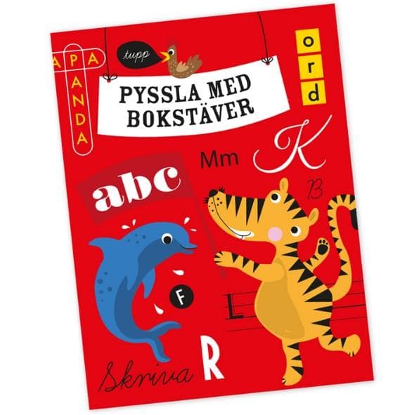 Pyssla med Bokstäver Pysselbok Pedagogisk - Ejvor