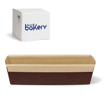 Brödform Avlång Bakform 4-Pack Engångs Ugnssäker Papper 20cm x 4,5 cm - 300 g