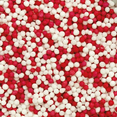 Rosa och Vita Nonpareil Sockerpärlor Strössel 100g - Decora