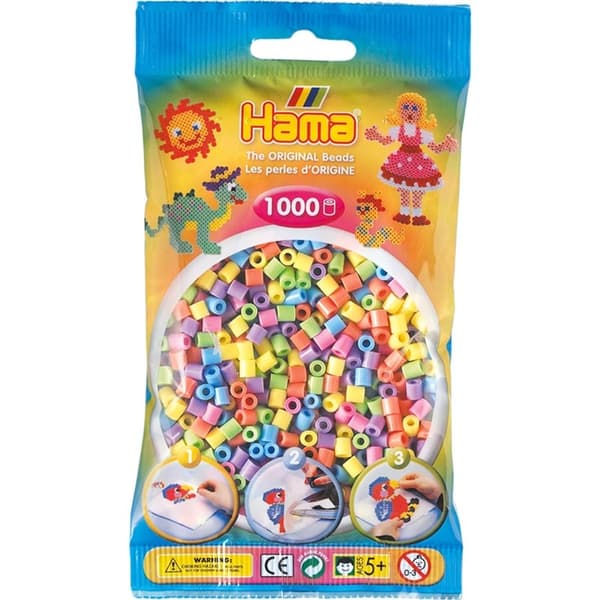 Beads to Plate Hama Midi Pastel Mix 1000pcs 207-50