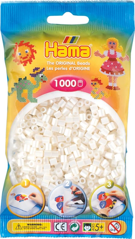 Hama Midi Pearl White 1000pcs 207-64