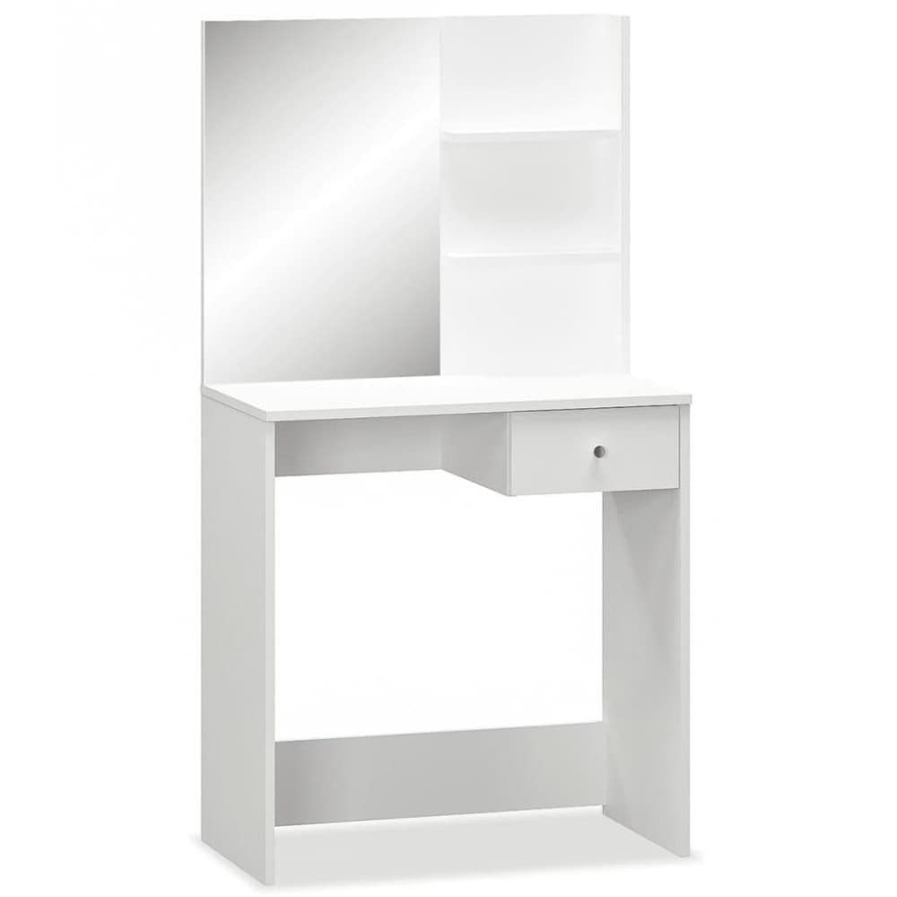 vidaXL Sminkebord sponplater 75x40x141 cm hvit