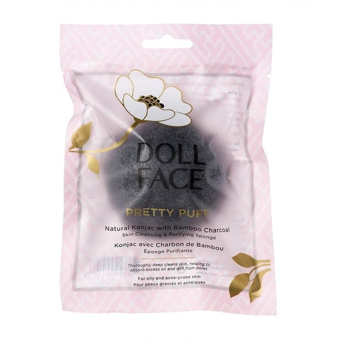 Doll Face Pretty Puff Bamboo Charcoal Clarifying Sponge