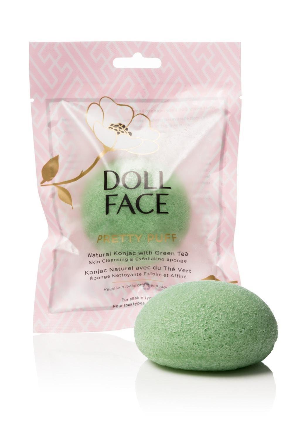 Doll Face Pretty Puff Green Tea Konjac Cleansing Sponge