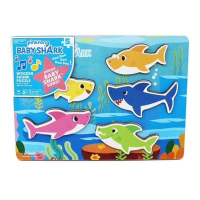 Baby Shark Träpussel med musik