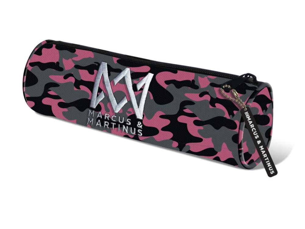 Marcus & Martinus Runt pennfodral Camo Rosa