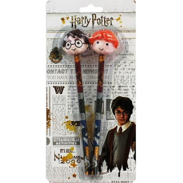 Harry Potter Kuglepenne med 3D viskelæder 2-pak
