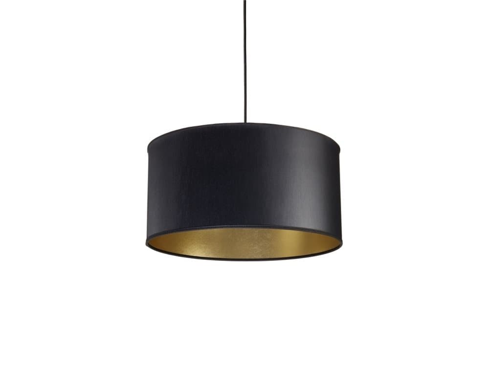 Nielsen Light Stofskærm Ø40 Cm - Sort - Guld Inderside