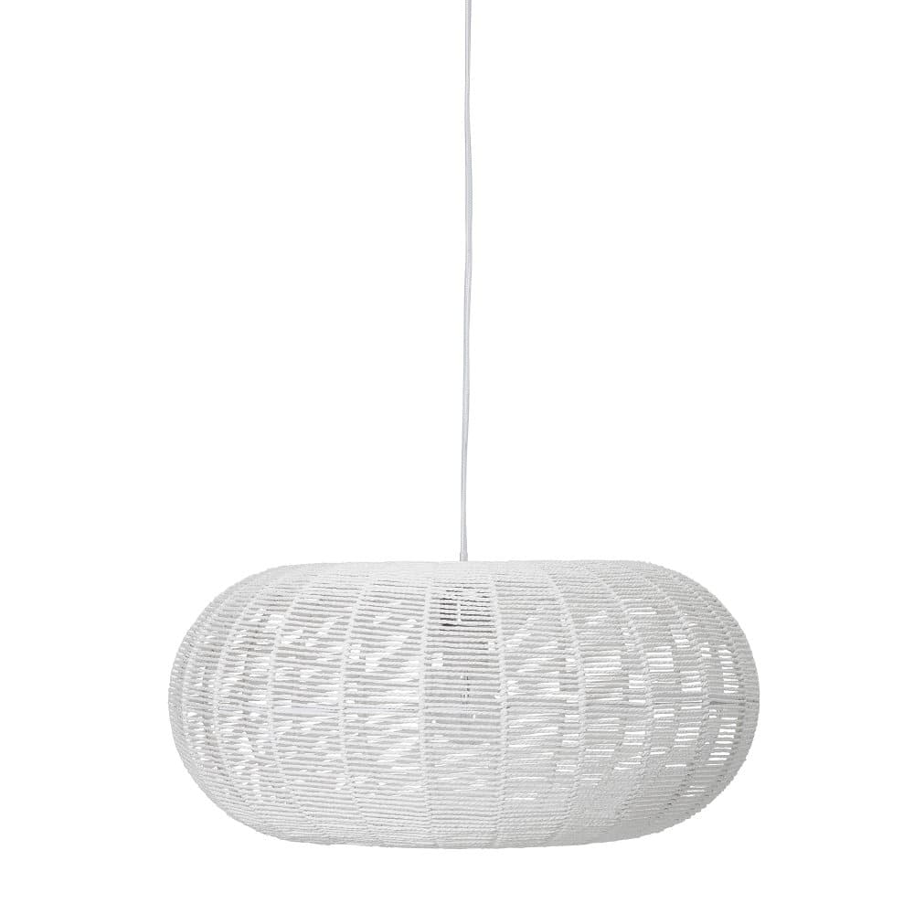 Taklampe, D50 x H23 cm, Hvit/Papir, Bloomingville