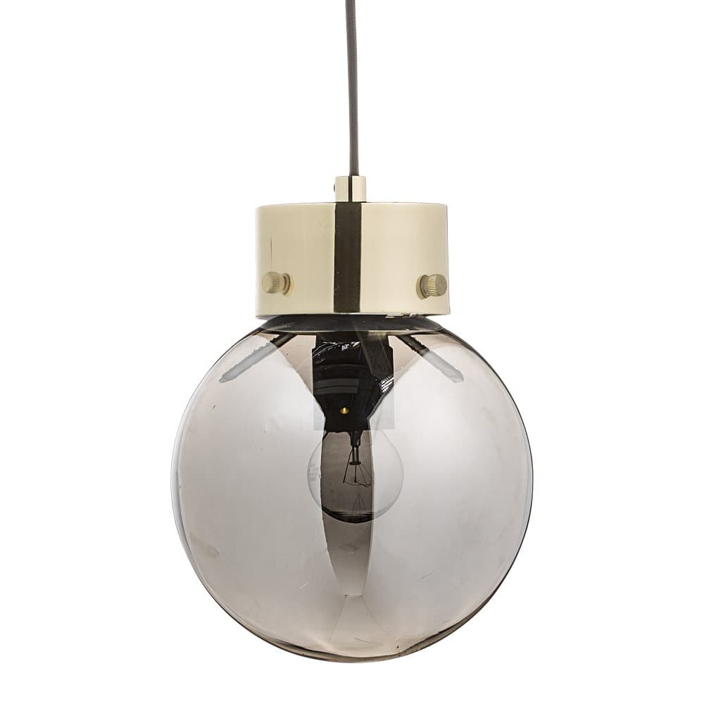 Taklampe, D18 x H22 cm, Sølv/Glass, Bloomingville