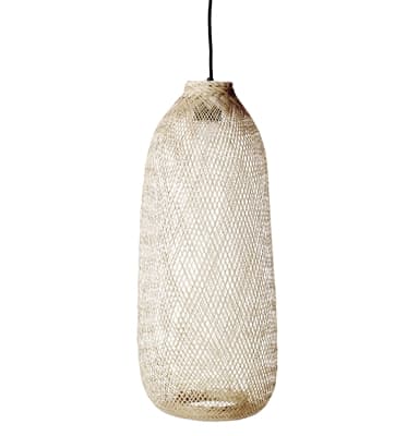Taklampe, Bambus, D25 x H65 cm, Natur, Bloomingville