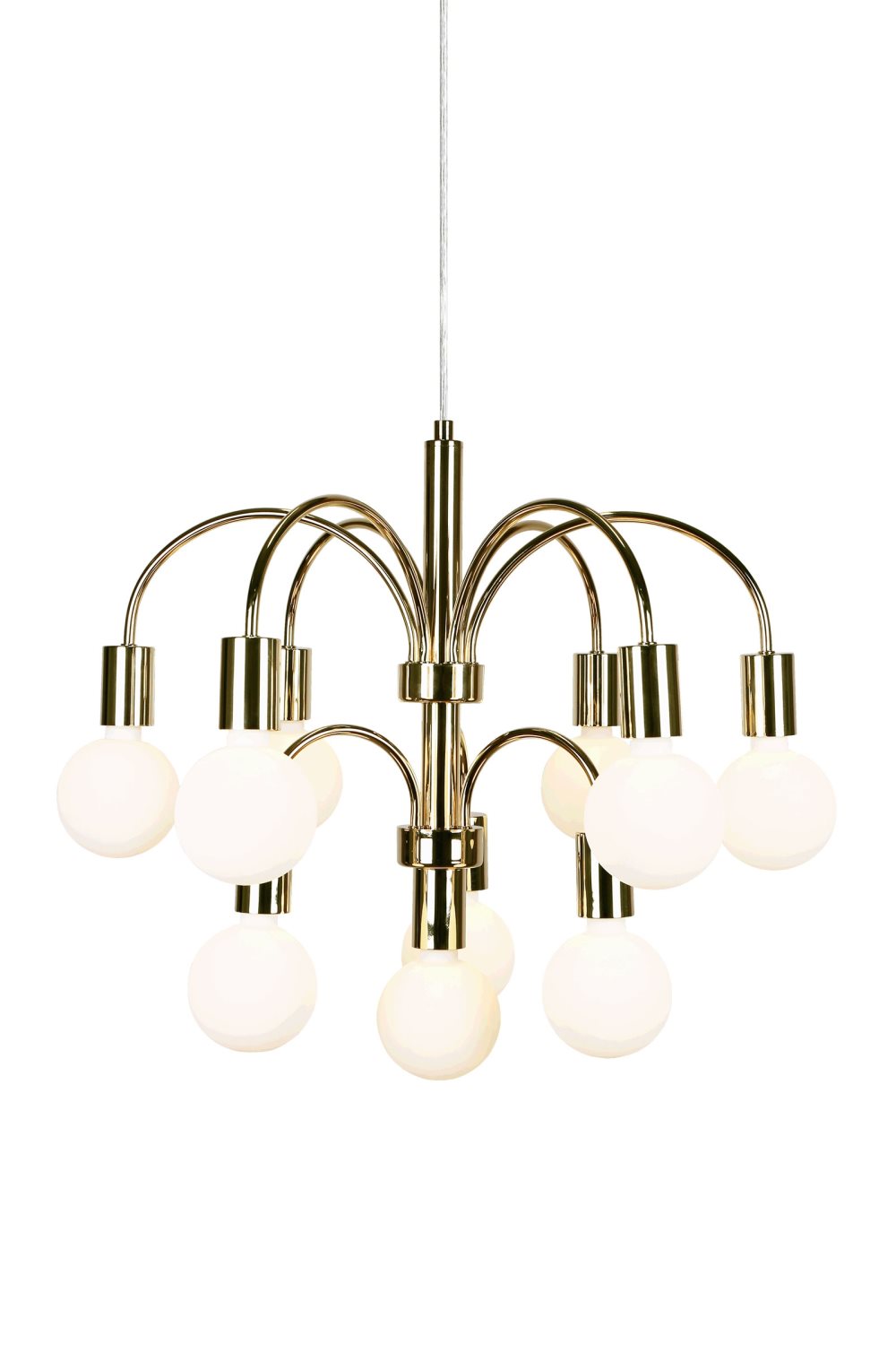 Taklampe Grace, B: 68 D: 68 H: 53 cm, Messing, Globen Kjøp Lampe Palm Messing 68 cm | Bordlamper | KitchenTime